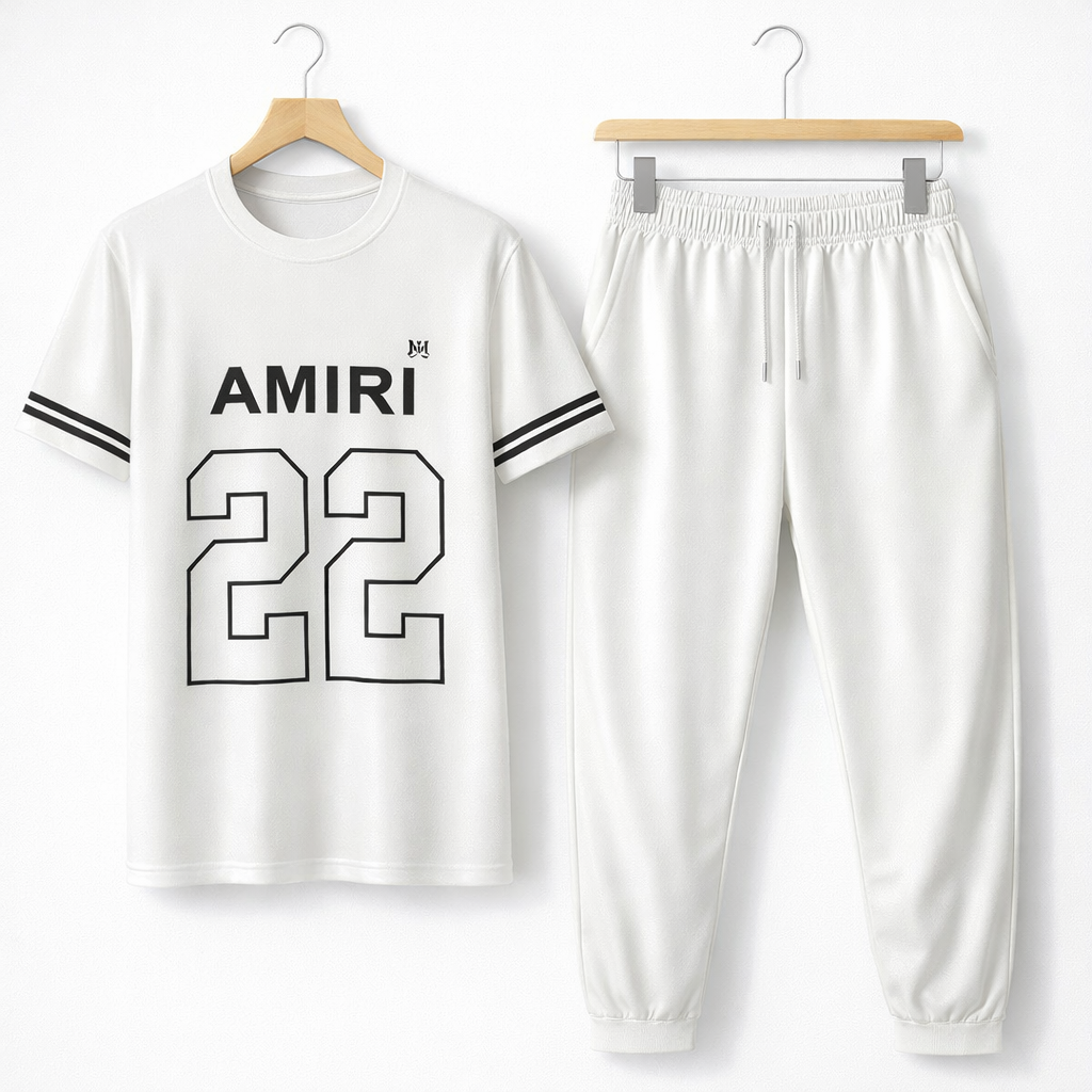 AMIRI White Micro Interlock Tracksuit For Men