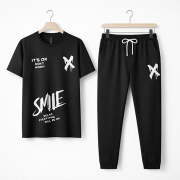 Men Printed Logo Track Suit For Men