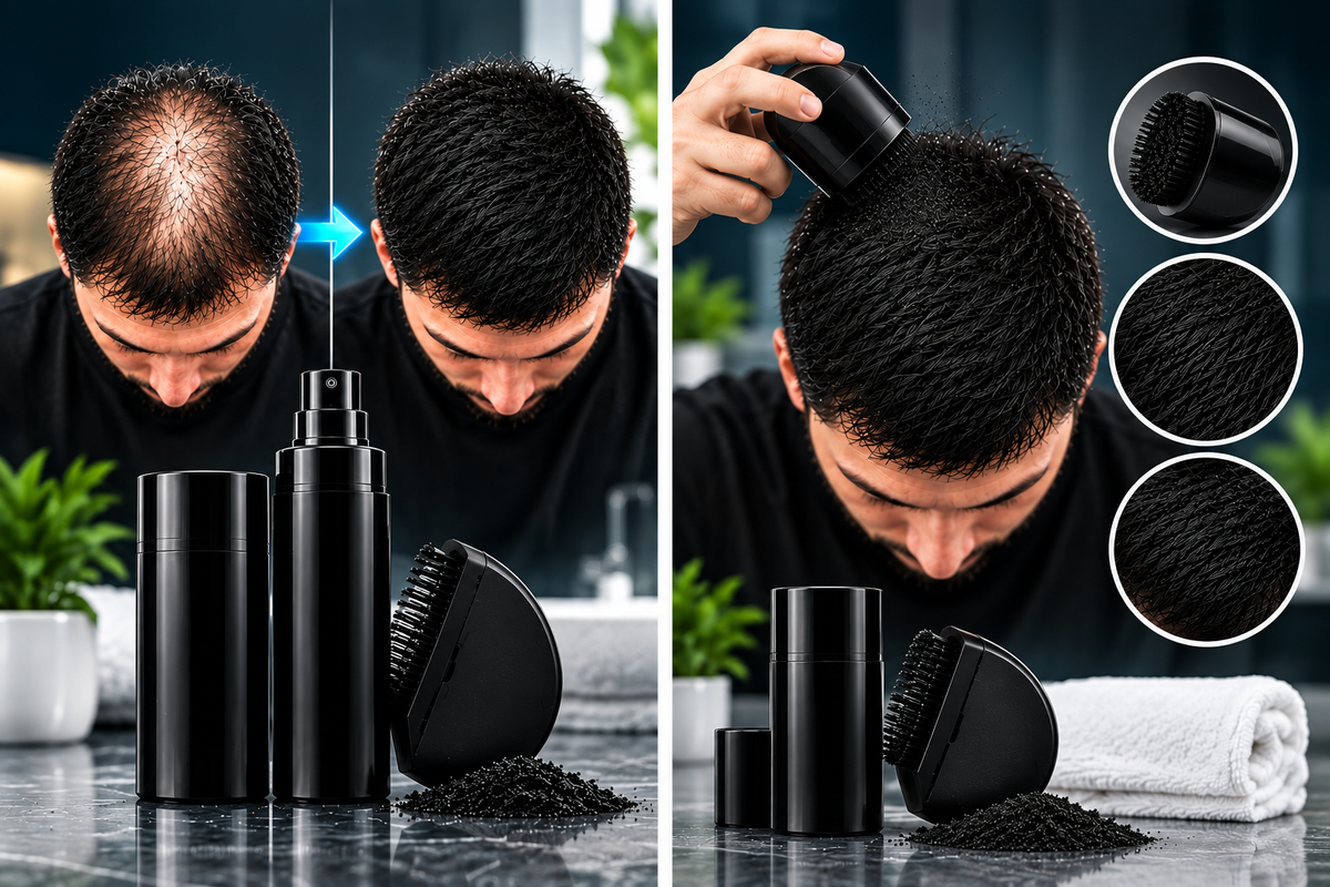 Instant Hair Building Fibers – Natural-Looking Thicker, Fuller & More Confident Hair